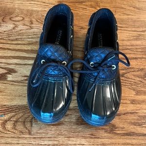 Black Waterproof Sperry Top-Sider Shoes